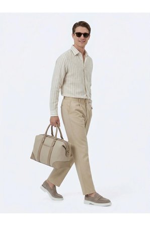 Deve Tüyü Dokuma Loose Fit Casual Pantolon