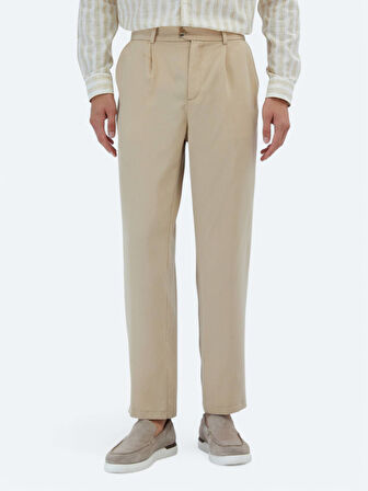 Deve Tüyü Dokuma Loose Fit Casual Pantolon