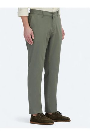 Haki Düz Dokuma Jogging Fit Casual Pamuk Karışımlı Pantolon