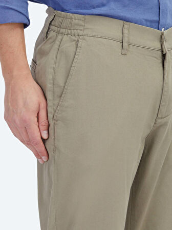 Vizon Düz Dokuma Jogging Fit Casual Pamuk Karışımlı Pantolon