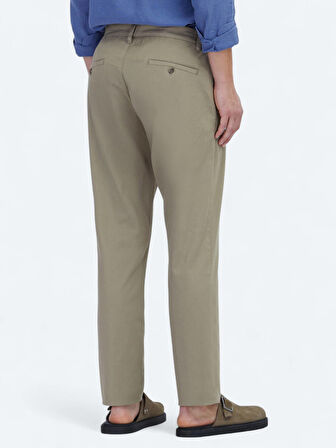 Vizon Düz Dokuma Jogging Fit Casual Pamuk Karışımlı Pantolon