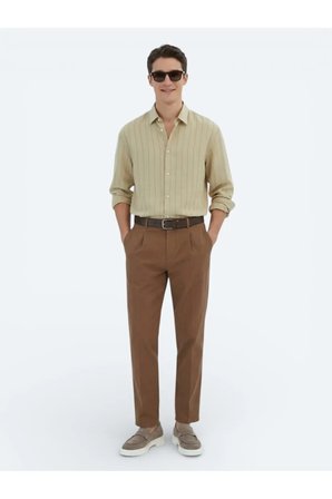Limon Küfü Oversize Fit Dokuma Casual Gömlek