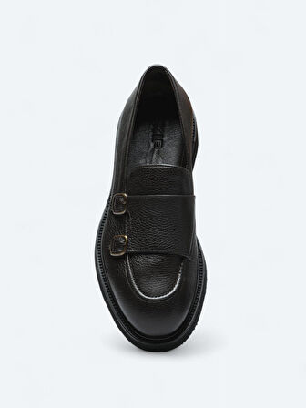 Kahverengi Deri Smart Casual Loafer