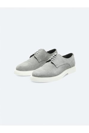 Gri Süet Smart Casual Ayakkabı