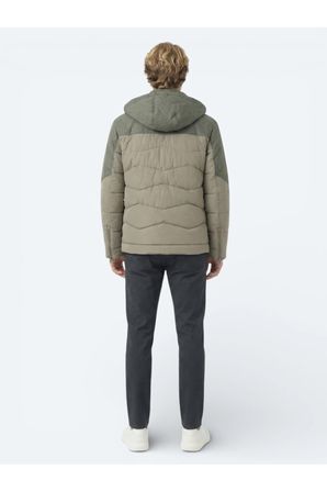 Vizon Regular Fit Kapüşonlu Casual Dokuma Mont