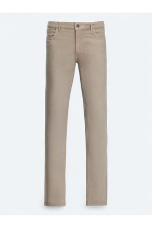 Vizon Dokuma Slim Fit Casual Pamuk Karışımlı Pantolon