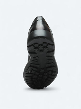 Haki Deri Smart Casual Ayakkabı