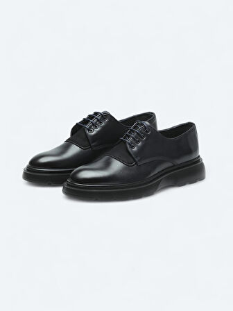 Lacivert Deri Smart Casual Ayakkabı
