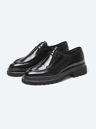 Siyah Rugan Smart Casual Ayakkabı