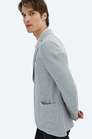 Kip Erkek Desenli Modern Fit Ceket CK-2716 Gri