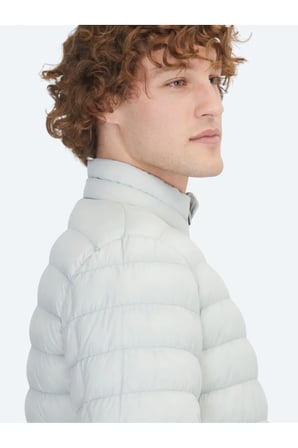 Taş Regular Fit Dik Yaka Casual Dokuma Mont