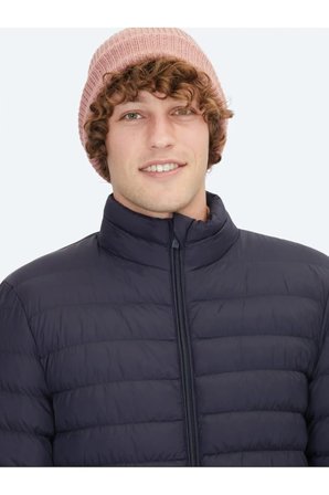 Lacivert Regular Fit Dik Yaka Casual Dokuma Mont