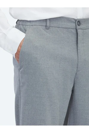 Gri Dokuma Jogging Fit Casual Pantolon