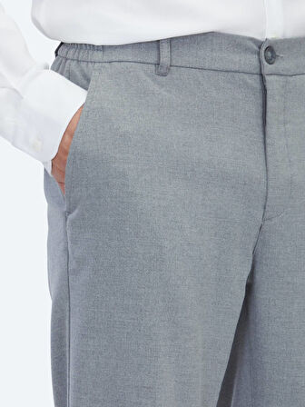 Gri Dokuma Jogging Fit Casual Pantolon