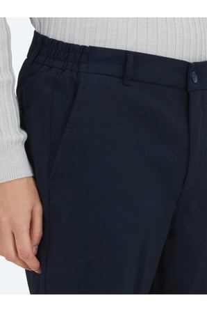 Lacivert Dokuma Jogging Fit Casual Pantolon