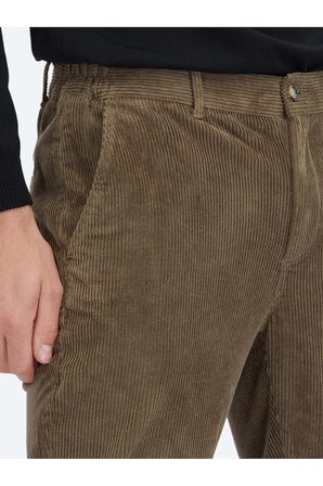 Vizon Fitilli Dokuma Jogging Fit Kadife Casual Pamuk Karışımlı Pantolon