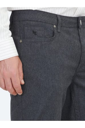Antrasit Dokuma Regular Fit Casual Pamuk Karışımlı Pantolon
