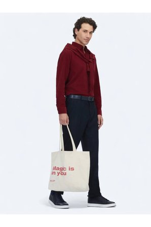 Lacivert Dokuma Jogging Fit Casual Yün Karışımlı Pantolon