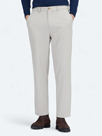 Bej Dokuma Jogging Fit Çevre Dostu Casual Pantolon