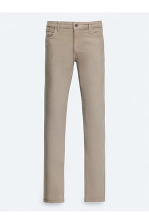 Vizon Dokuma Slim Fit Casual Pamuk Karışımlı Pantolon