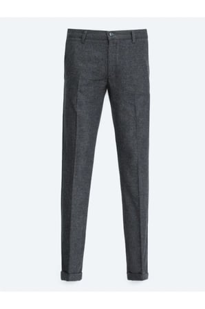 Antrasit Dokuma Jogging Fit Casual Yün Karışımlı Pantolon