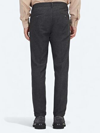 Antrasit Dokuma Jogging Fit Casual Yün Karışımlı Pantolon