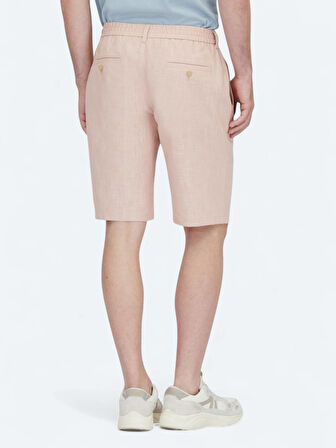 Somon Dokuma Jogging Fit Casual Pamuk Karışımlı Bermuda