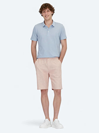 Mavi Polo Yaka %100 Pamuk T-Shirt