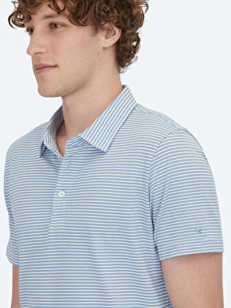 Mavi Polo Yaka %100 Pamuk T-Shirt