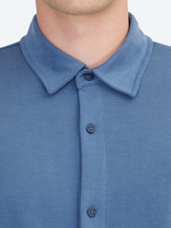 Mavi Düz Regular Fit Casual Gömlek