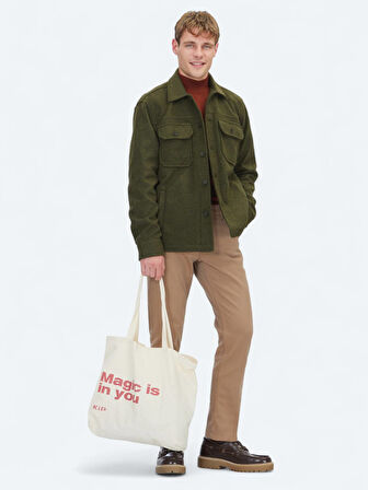 Haki Regular Fit Overshırt