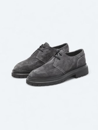 Antrasit Süet Smart Casual Ayakkabı
