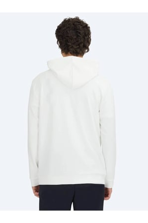Ekru Kapüşonlu Sweatshırt