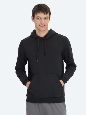 Siyah Kapüşonlu Sweatshırt