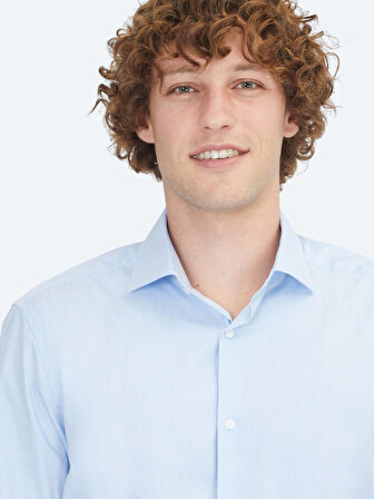 Mavi Regular Fit Dokuma Klasik %100 Pamuk Gömlek