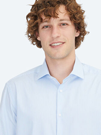 Mavi Regular Fit Dokuma Klasik %100 Pamuk Gömlek