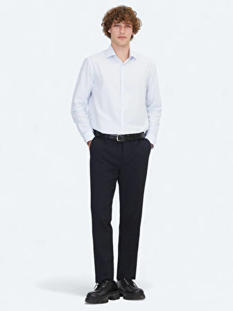 Mavi Regular Fit Dokuma Klasik %100 Pamuk Gömlek