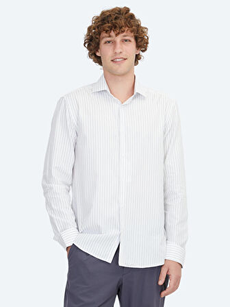 Mavi Regular Fit Dokuma Klasik %100 Pamuk Gömlek