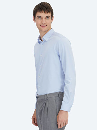 Mavi Regular Fit Spor Pamuk Karışımlı Gömlek