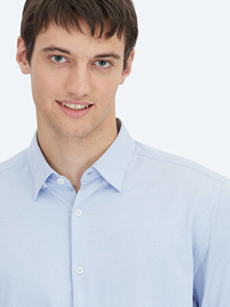 Mavi Regular Fit Spor Pamuk Karışımlı Gömlek