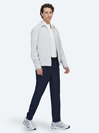 Gri Regular Fit Dokuma Overshırt