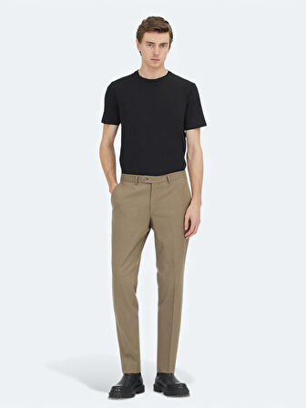 Vizon Düz Dokuma Fitted Fit Klasik Pantolon