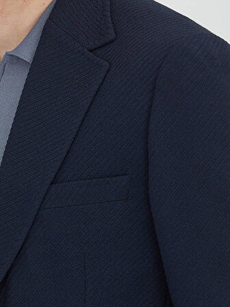 Lacivert Düz Modern Fit Ceket