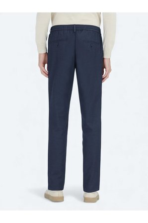 Lacivert Düz Dokuma Fitted Fit Klasik Pantolon