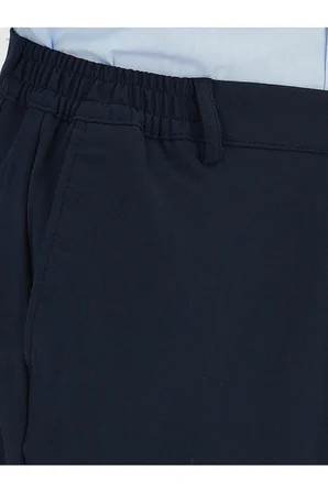 Lacivert Düz Dokuma Jogging Fit Casual Pantolon