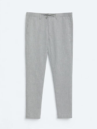 Antrasit Düz Dokuma Jogging Fit Casual Pantolon