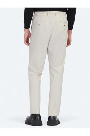 Açık Bej Düz Dokuma Jogging Fit Casual Pantolon