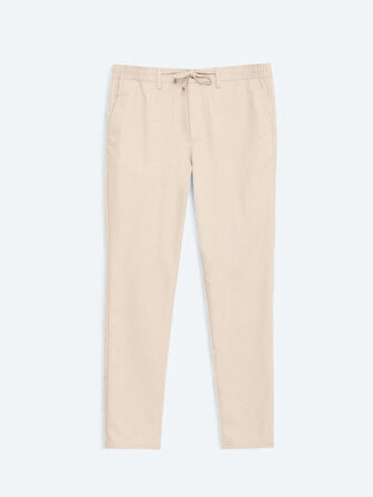 Vizon Düz Dokuma Jogging Fit Casual Pantolon