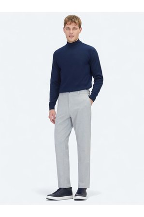 Gri Dokuma Jogging Fit Casual Pantolon