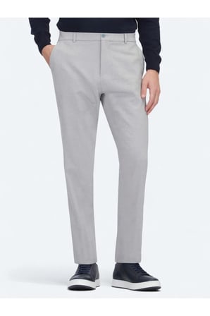 Gri Dokuma Jogging Fit Casual Pantolon